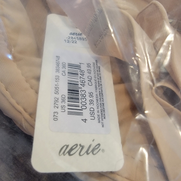 Aerie Smoothez Unlined Mesh Full Coverage Bra Size 36D Nude NWT! - Picture 5 of 10